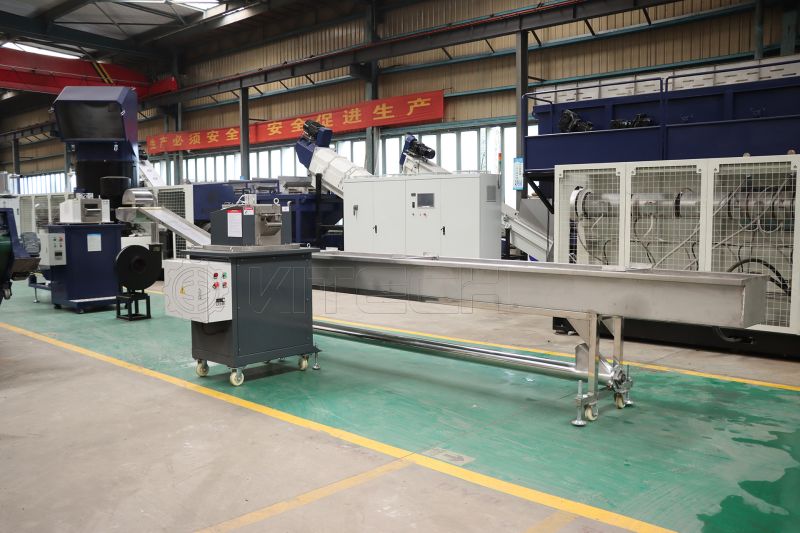 Water cooling strand pelletizing system 拉条机